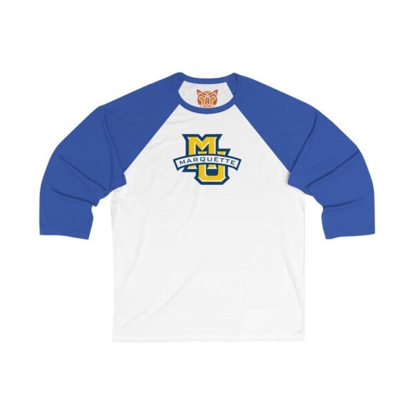 Marquette Golden Eagles Unisex 34 Sleeve Baseball Tee - Image 3