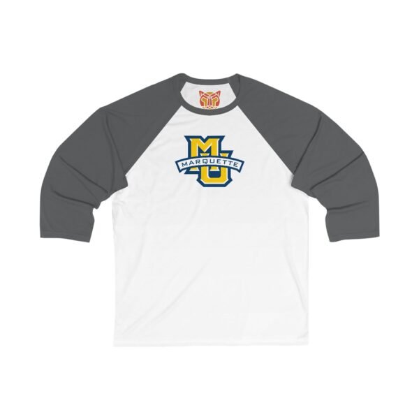 Marquette Golden Eagles Unisex 34 Sleeve Baseball Tee - Image 7