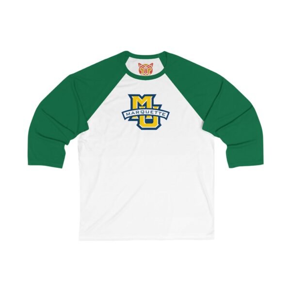 Marquette Golden Eagles Unisex 34 Sleeve Baseball Tee - Image 9