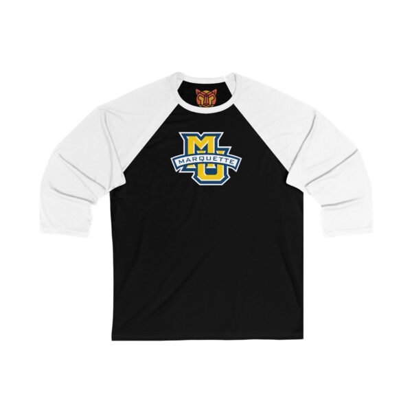 Marquette Golden Eagles Unisex 34 Sleeve Baseball Tee - Image 11