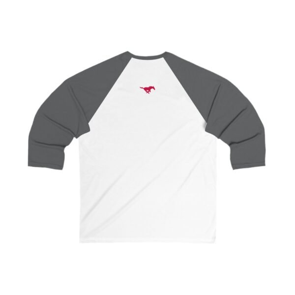 SMU Mustangs Unisex 3/4 Sleeve Baseball Tee - Image 6