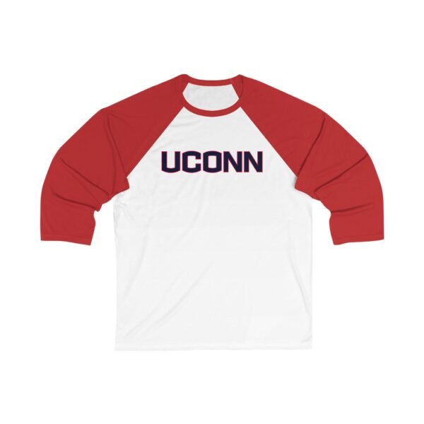 UConn Huskies Unisex 3/4 Sleeve Baseball Tee - Image 5