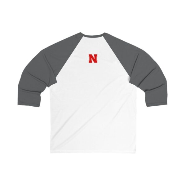 Nebraska Cornhuskers Unisex 3/4 Sleeve Baseball Tee - Image 4