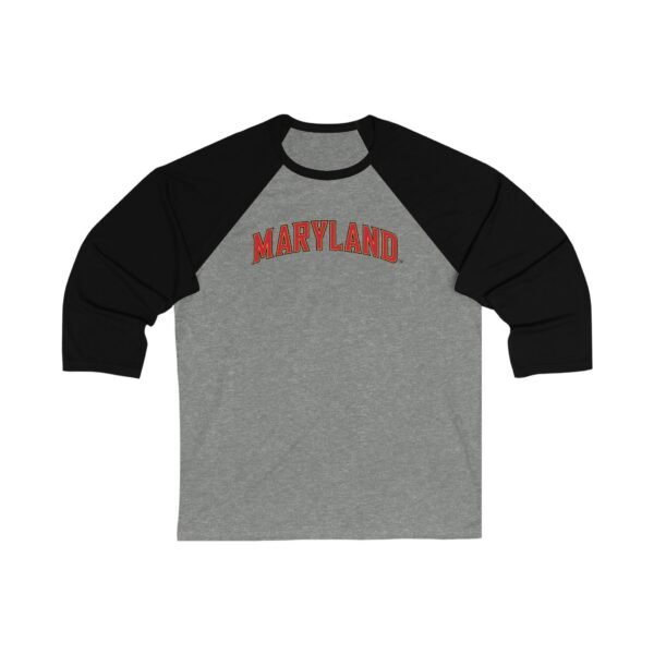 Maryland Terrapins Unisex 3/4 Sleeve Baseball Tee - Image 3