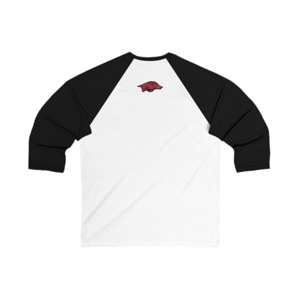 Arkansas Razorbacks Unisex 3/4 Sleeve Baseball Tee - Image 6