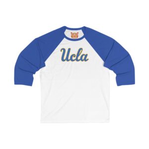 UCLA Bruins Unisex 3/4 Sleeve Baseball Tee