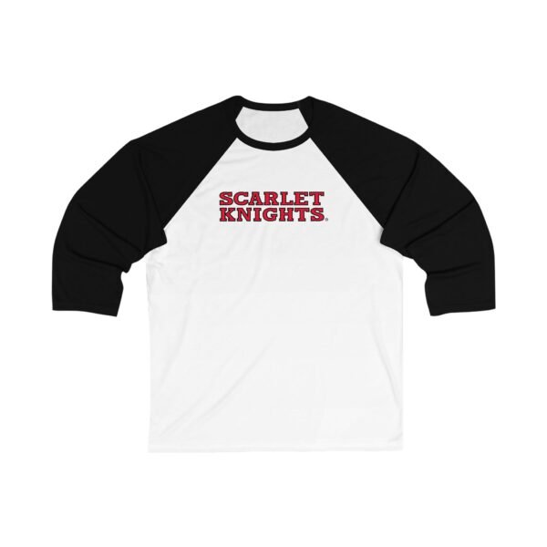 Rutgers Scarlet Knights Unisex 34 Sleeve Baseball Tee - Image 3