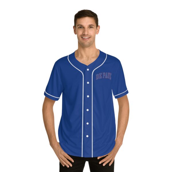 DePaul Blue Demons Men's Baseball Jersey - Image 3
