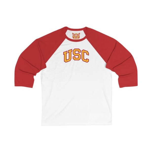 USC Trojans Unisex 3/4 Sleeve Baseball Tee - Image 5