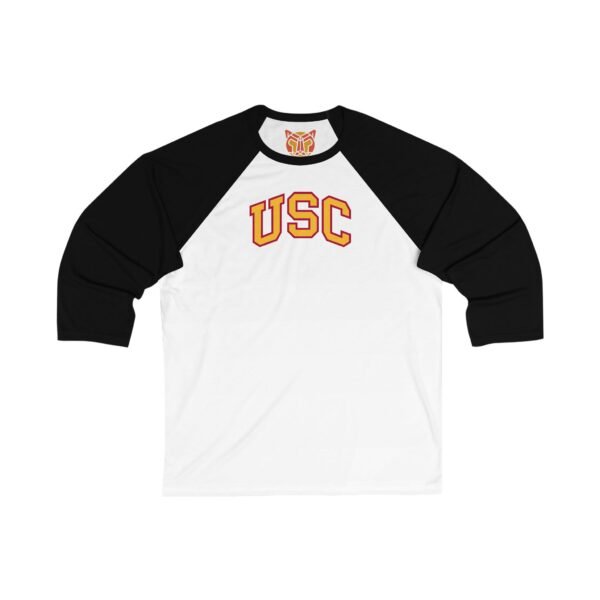 USC Trojans Unisex 3/4 Sleeve Baseball Tee