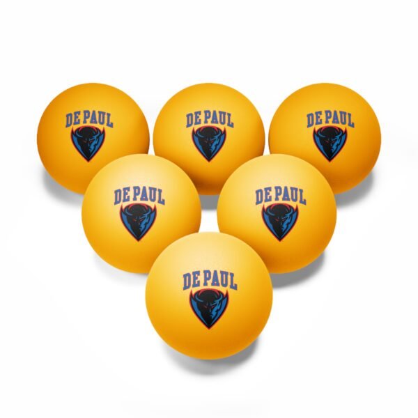 DePaul Blue Demons Ping Pong Balls, 6 pcs - Image 3