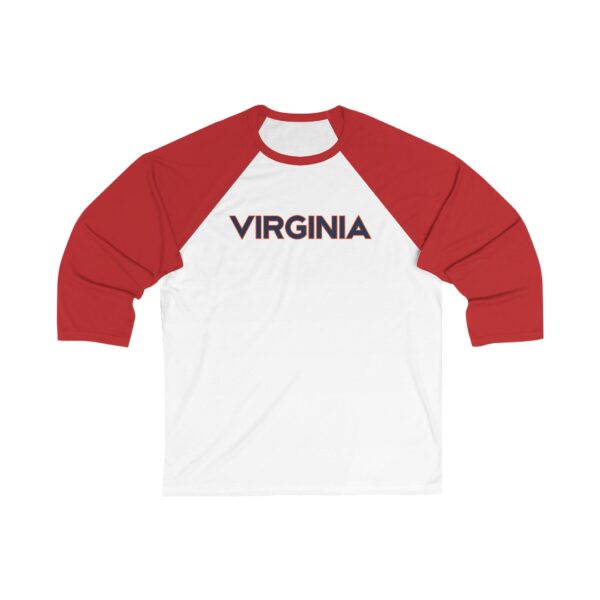 Virginia Cavaliers Unisex 34 Sleeve Baseball Tee - Image 5