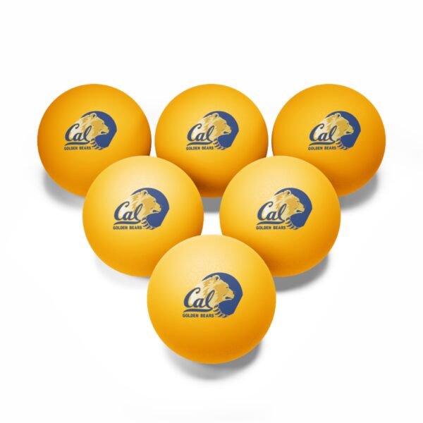 California Golden Bears Ping Pong Balls, 6 pcs - Image 3