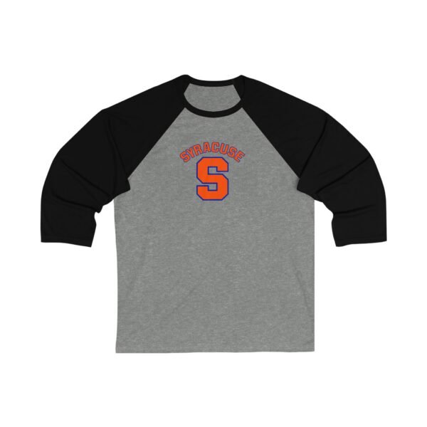 Syracuse Orange Unisex 3/4 Sleeve Baseball Tee