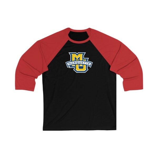 Marquette Golden Eagles Unisex 34 Sleeve Baseball Tee - Image 5