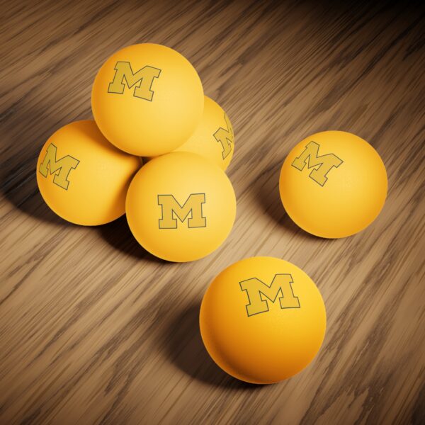 Michigan Wolverines Ping Pong Balls, 6 pcs - Image 4