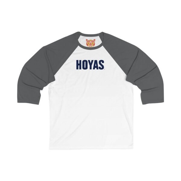 Georgetown Hoyas Unisex 3/4 Sleeve Baseball Tee - Image 7