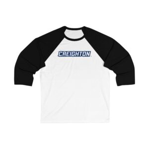 Creighton Bluejays Unisex 3/4 Sleeve Baseball Tee