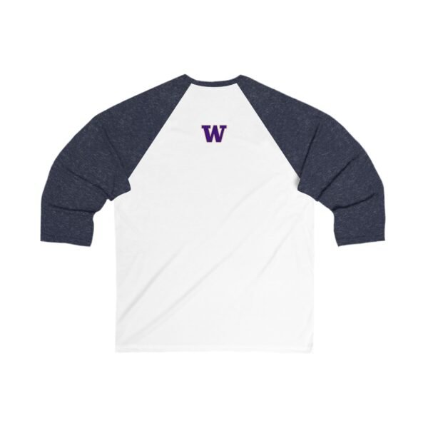 Washington Huskies Unisex 3/4 Sleeve Baseball Tee - Image 6