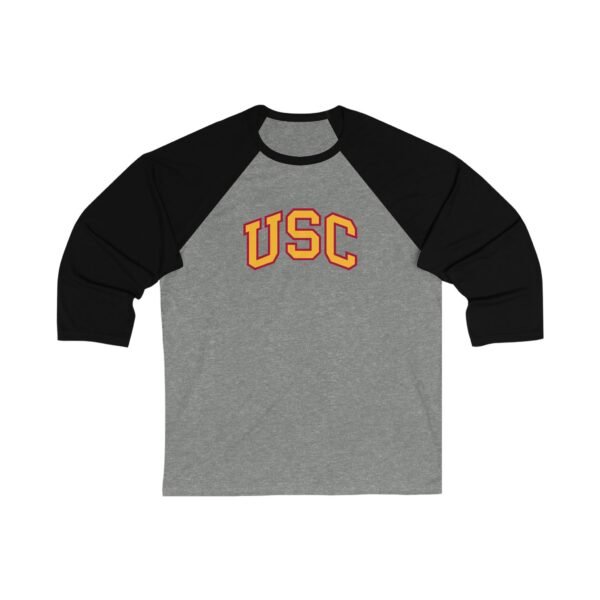 USC Trojans Unisex 34 Sleeve Baseball Tee - Image 3