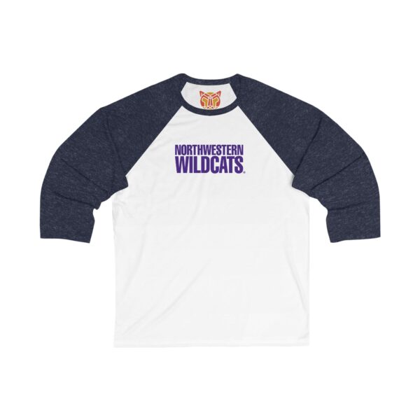 Northwestern Wildcats Unisex 3/4 Sleeve Baseball Tee