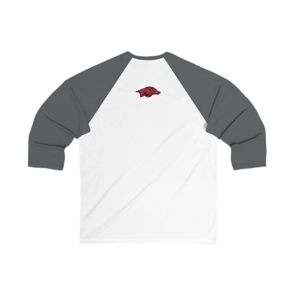 Arkansas Razorbacks Unisex 3/4 Sleeve Baseball Tee - Image 6