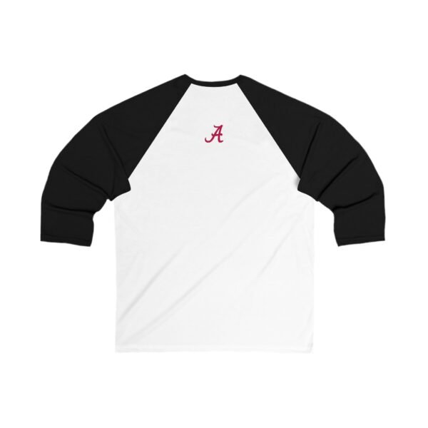 Alabama Crimson Tide Unisex 3/4 Sleeve Baseball Tee - Image 4
