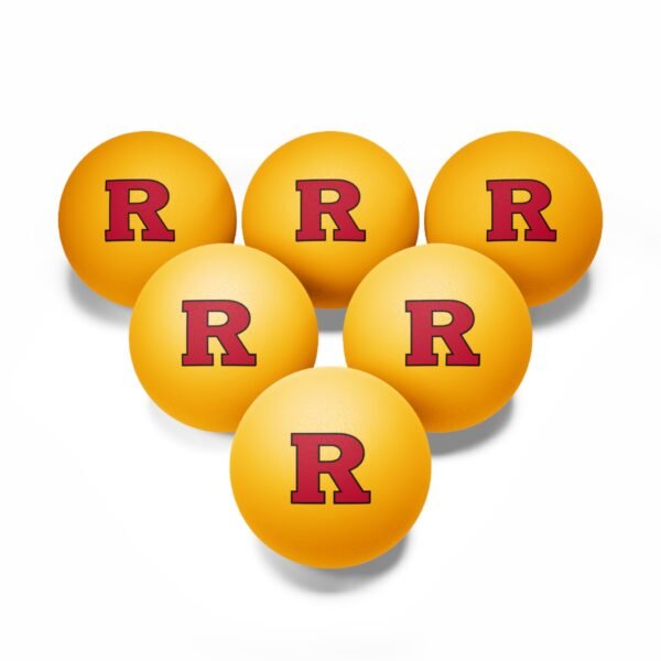 Rutgers Scarlet Knights Ping Pong Balls, 6 pcs - Image 3