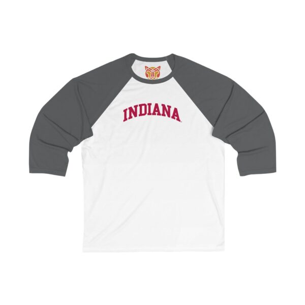 Indiana Hoosiers Unisex 3/4 Sleeve Baseball Tee - Image 5