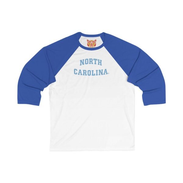 North Carolina Tar Heels Unisex 3/4 Sleeve Baseball Tee - Image 9