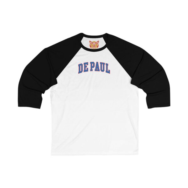 DePaul Blue Demons Unisex 3/4 Sleeve Baseball Tee - Image 3