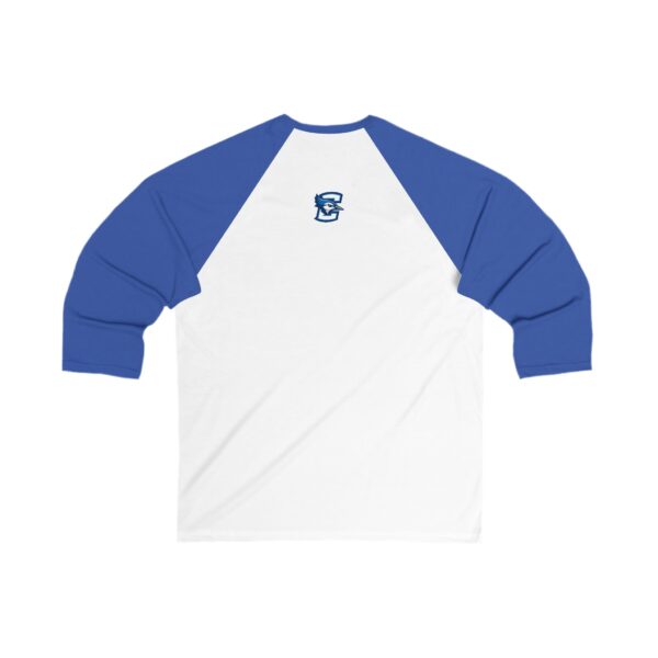 Creighton Bluejays Unisex 3/4 Sleeve Baseball Tee - Image 2
