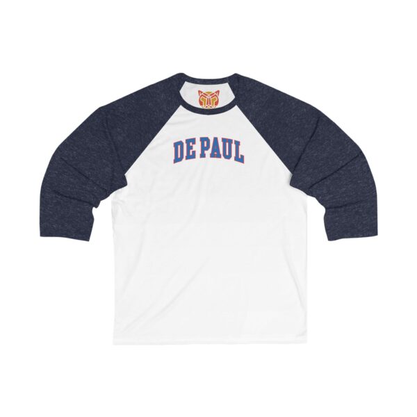 DePaul Blue Demons Unisex 3/4 Sleeve Baseball Tee - Image 7