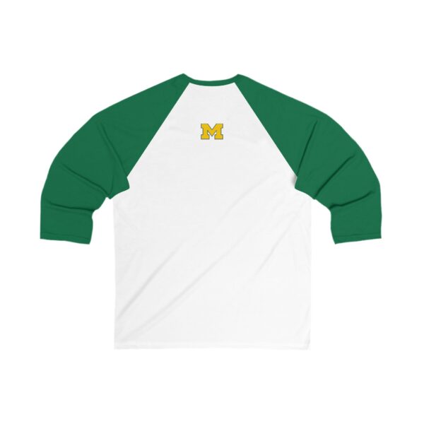 Michigan Wolverines Unisex 3/4 Sleeve Baseball Tee - Image 8