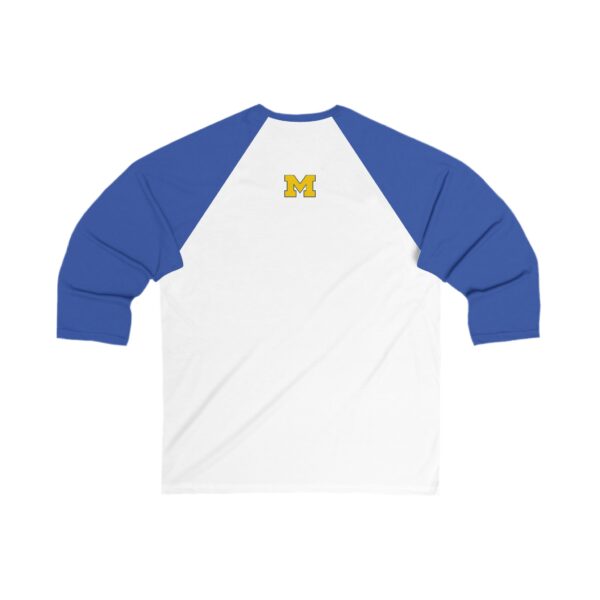 Michigan Wolverines Unisex 3/4 Sleeve Baseball Tee - Image 10