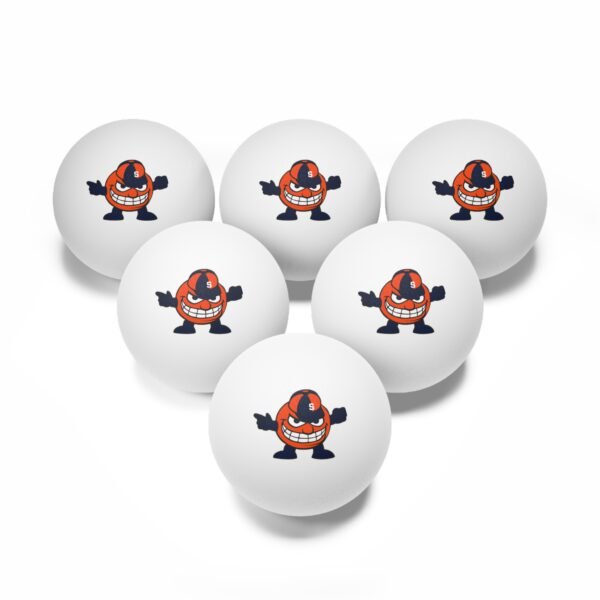 Syracuse Orange Ping Pong Balls, 6 pcs - Image 2