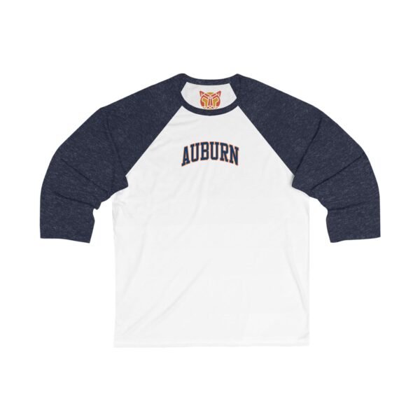Auburn Tigers Unisex 34 Sleeve Baseball Tee - Image 7