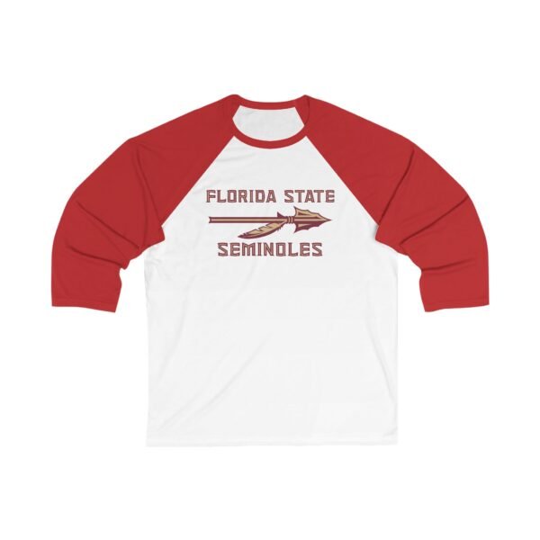 Florida State Seminoles Unisex 3/4 Sleeve Baseball Tee - Image 7