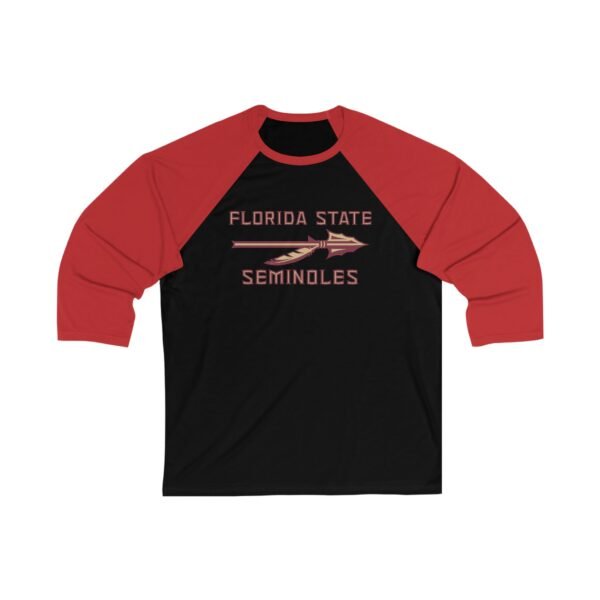 Florida State Seminoles Unisex 3/4 Sleeve Baseball Tee
