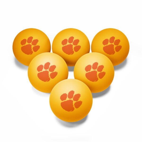 Clemson Tigers Ping Pong Balls, 6 pcs - Image 3