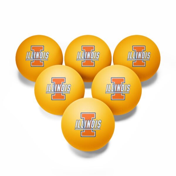 Illinois Fighting Illini Ping Pong Balls, 6 pcs - Image 3