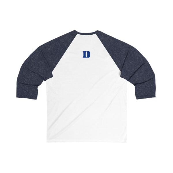 Duke Blue Devils Unisex 3/4 Sleeve Baseball Tee - Image 2