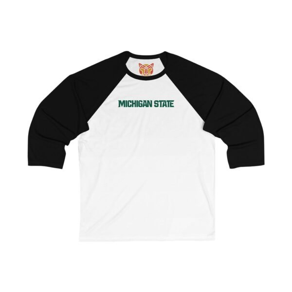 Michigan State Spartans Unisex 3/4 Sleeve Baseball Tee - Image 3
