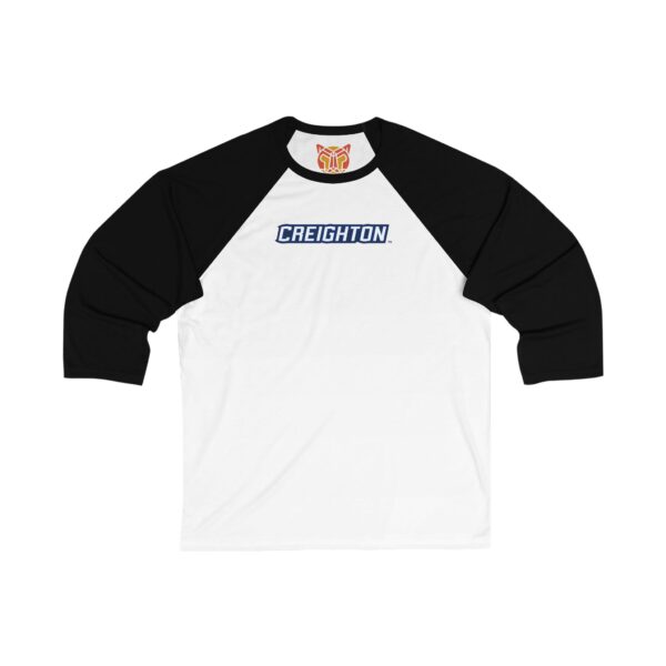 Creighton Bluejays Unisex 3/4 Sleeve Baseball Tee - Image 3