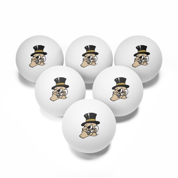 Wake Forest Demon Deacons Ping Pong Balls, 6 pcs - Image 6