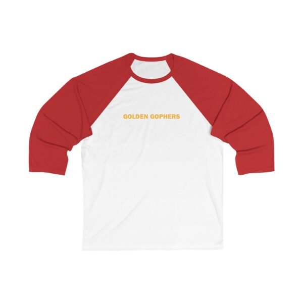 Minnesota Golden Gophers Unisex 3/4 Sleeve Baseball Tee - Image 5