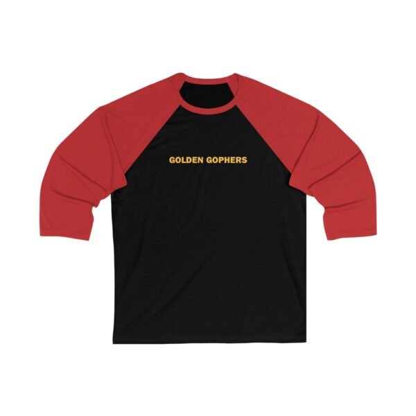 Minnesota Golden Gophers Unisex 3/4 Sleeve Baseball Tee - Image 7