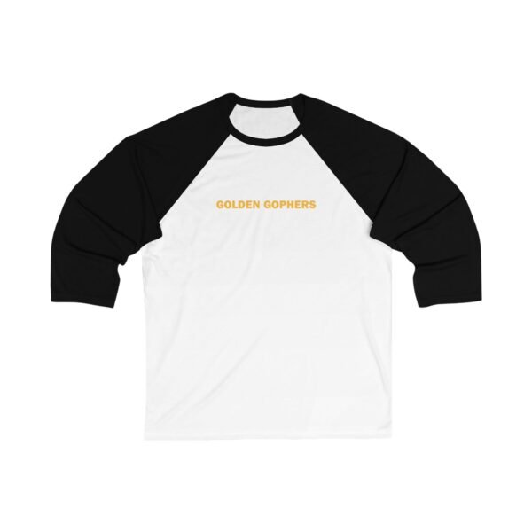 Minnesota Golden Gophers Unisex 3/4 Sleeve Baseball Tee - Image 3