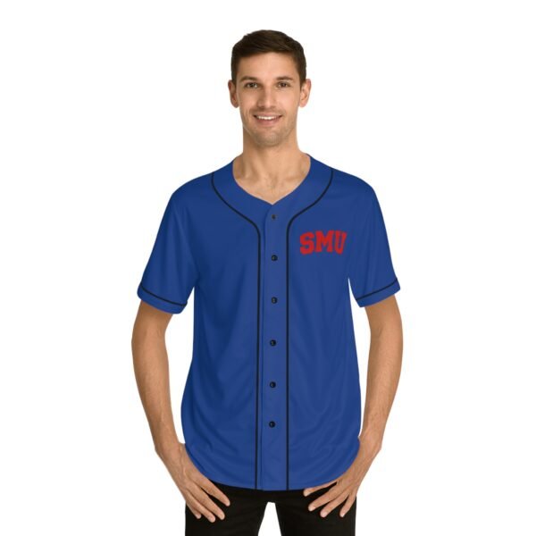 SMU Mustangs Men's Baseball Jersey - Image 7