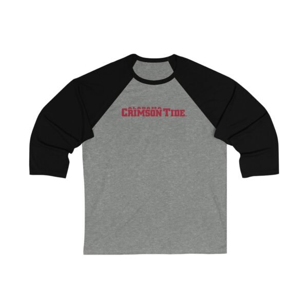 Alabama Crimson Tide Unisex 3/4 Sleeve Baseball Tee - Image 3